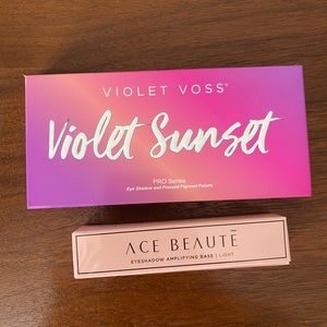NWT Violet Voss Sunset Eyeshadow Pallet and Ace Beaute Eyeshadow Primer